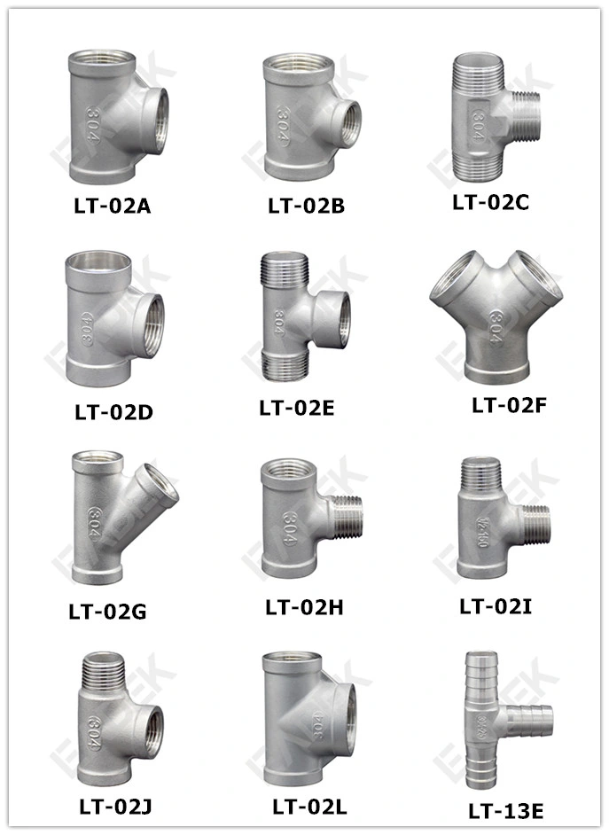 Stainless Steel Thread Pipe Fitting 45 Degree Lateral Tee Manufacturer