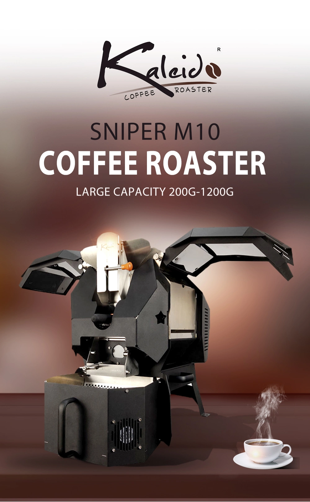 Asian Professional Supplier Factory Wholesale Cool Style Stainless Steel Home Bar Office Cafe Coffee Roasting Machine
