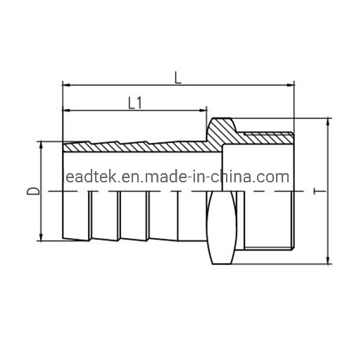 Ss Stainless Steel Hose Nipple M Threaded Pipe Fittings