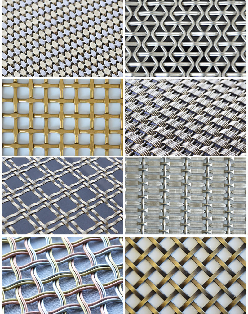 Decorative Architectural Stainless Steel Woven Steel Mesh for Ceiling&Furniture