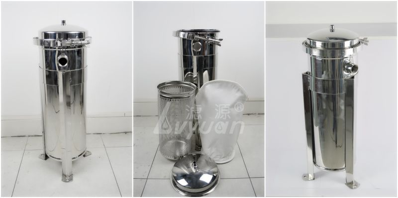 Economical Industrial Liquid Water Stainless Steel Multi Bag Filter Housing