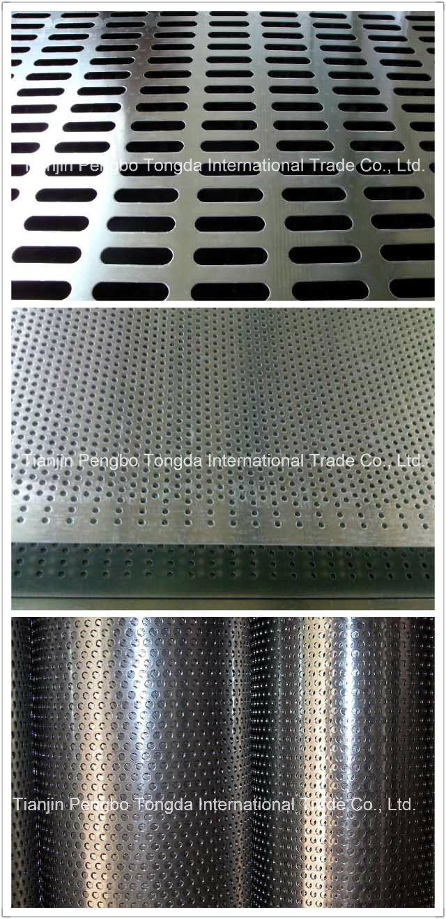Square/Round Holes Perforated Metal Mesh/Stainless Steel/Galv.
