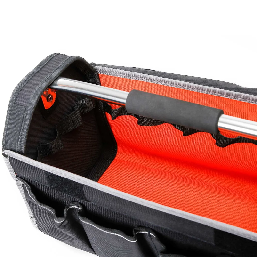 Polyester Tool Bag with Stainless Steel Bar Open Top Jkb-24319