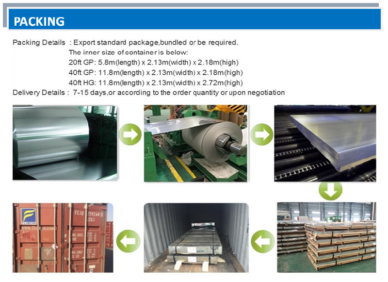AISI ASTM SUS 409 Construction Stainless Steel Plate/Sheet Materials