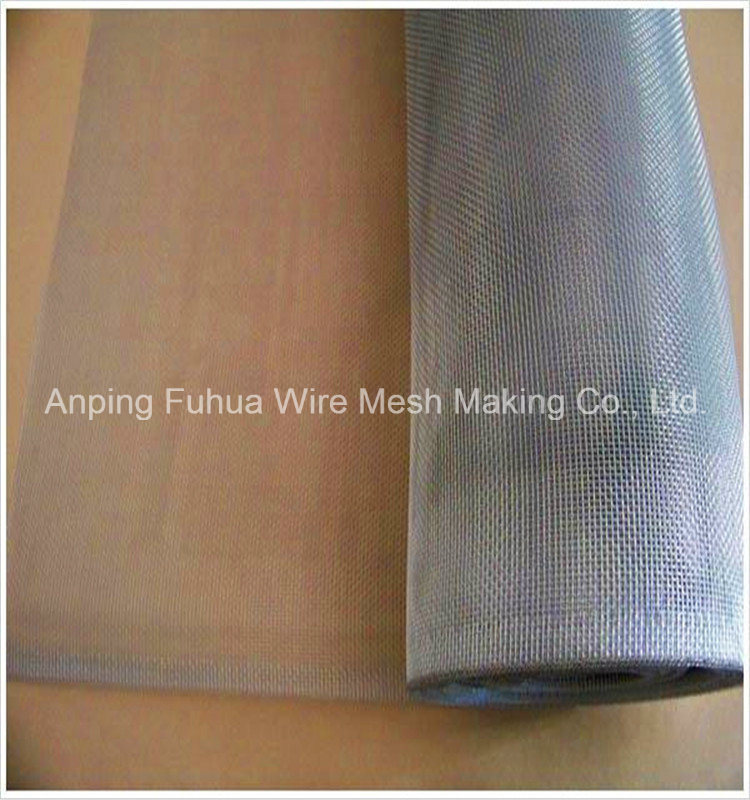 Stainless Steel Color /Silver Coated Aluminum Wire Mesh