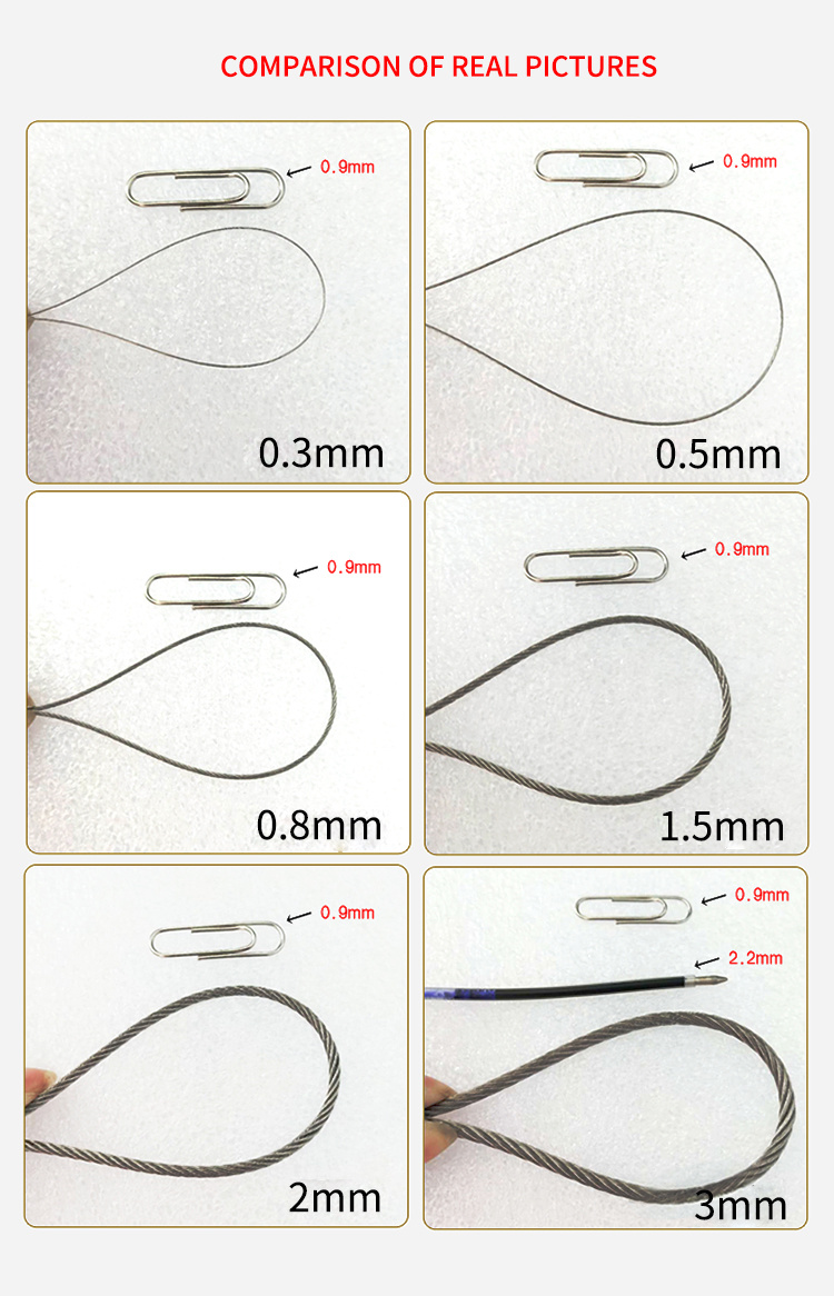 4mm Stainless Steel Wire Rope Sling Steel Wire Rope for Elevators Price