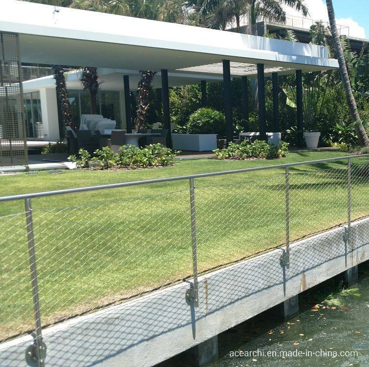 Ace Stainless Steel Deck Balustrade Rope Mesh Railing Infill