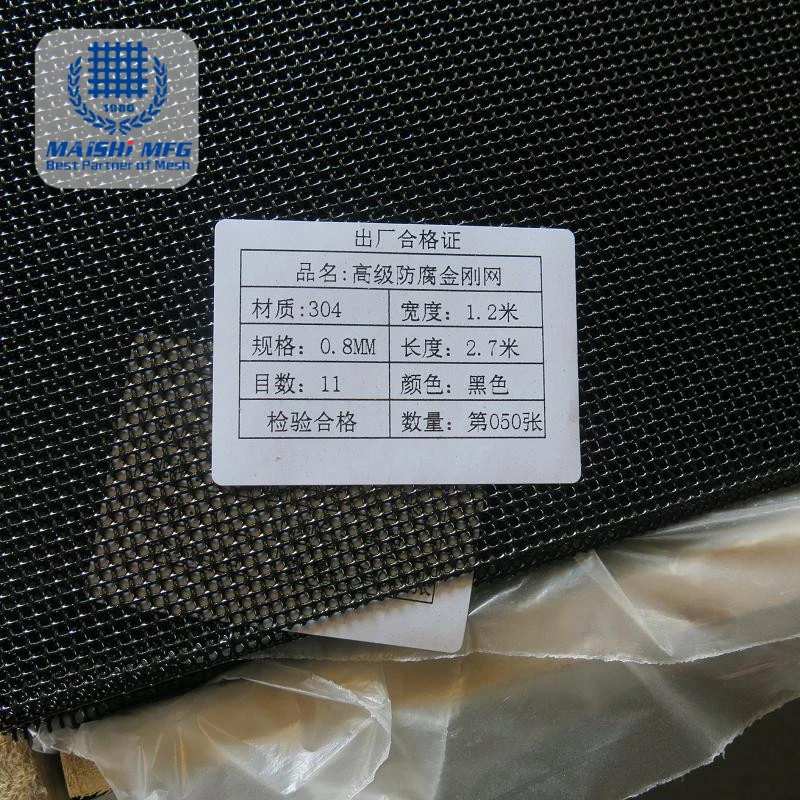 316 Grade Stainless Steel Mesh Powder Coating Security Screen