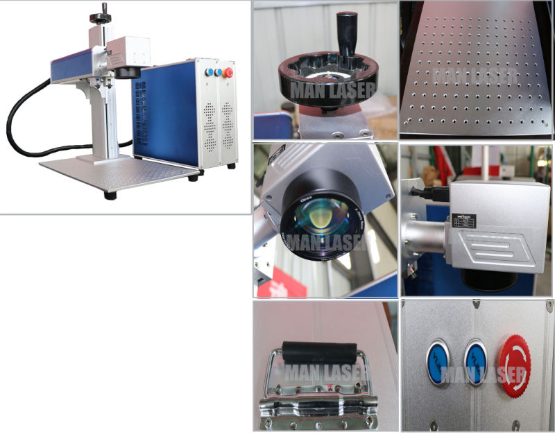 30W Fiber Laser Marking Machine Price with Rotating System