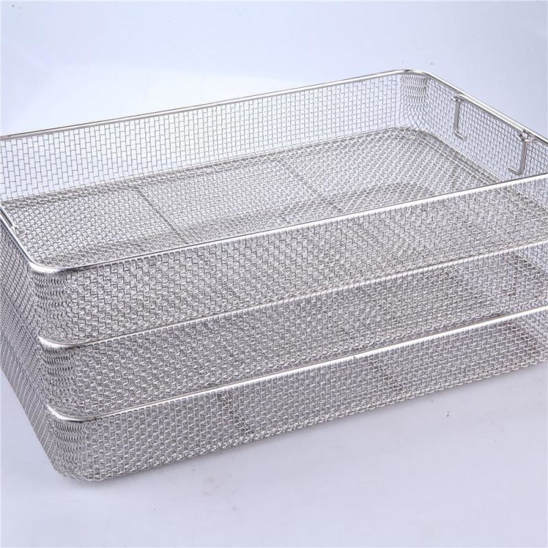 OEM Stainless Steel Metal Wire Mesh Storage Baskets