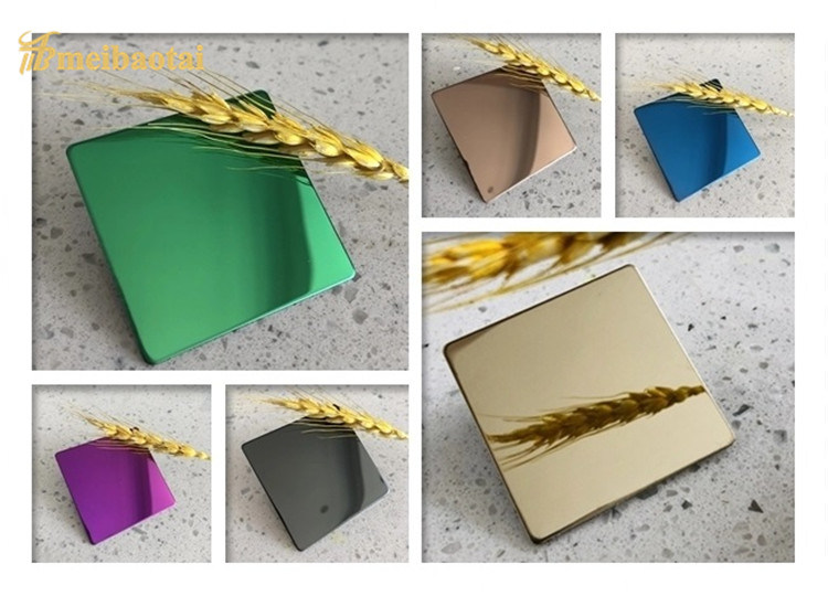 AISI 430 Stainless Steel Sheet Gold Mirror Stainless Steel Sheet