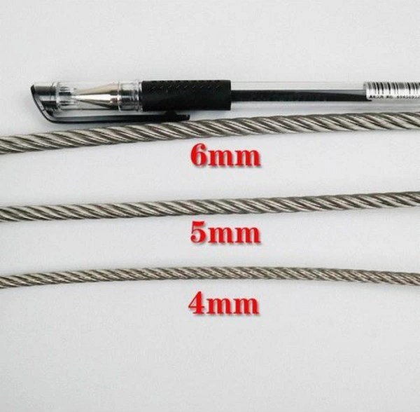 304 Stainless Steel Wire Rope 7X7 with Different Diameters