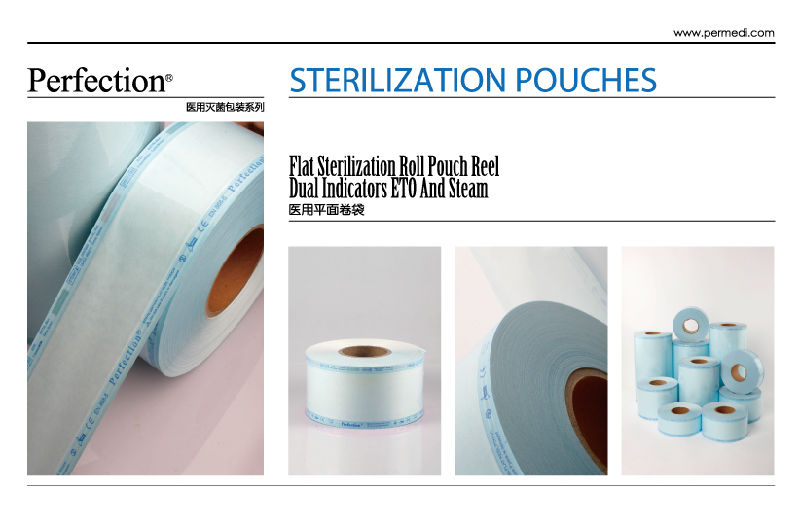 Medical Flat Reel Sterilization Pouch, Disposable Sterilization Reel