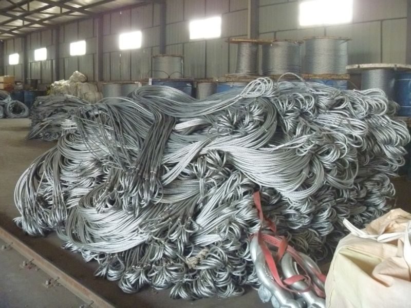 304 Stainless Steel Wire Rope Sling, Different Diameter and Length