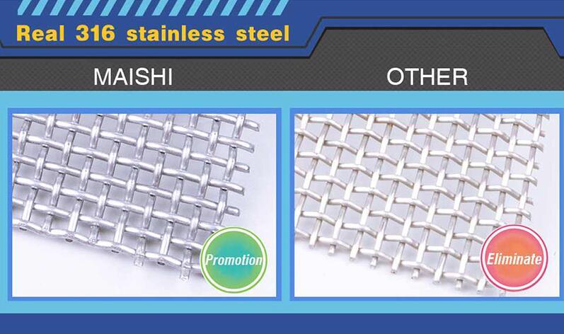 316 Marine Grade Stainless Steel Wire Mesh for Security Door