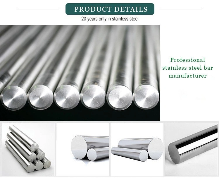 Stainless Steel Round Rod 304 316 201 904L Sqaure Hex Flat Shape Steel Rod and Bar