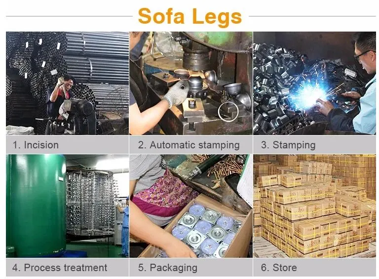 New Furniture Feet Stainless Steel Metal Plate Legs Powder Spraying Sofa Legs