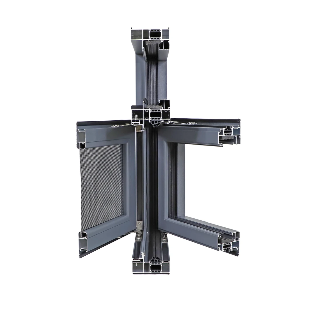 Lm100 Series Aluminum Window with Stainless Steel Mesh