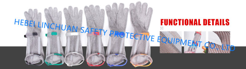 5-Finger Mesh Glove/Stainless Steel Mesh Cut Resistant Protective Glove