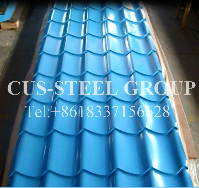 Galvanized Steel Glazed Tile Roofing Sheet Color Corrugated Plastic Roof Sheet