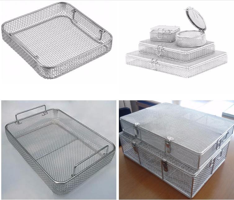 304 Stainless Steel Wire Mesh Basket for Medical in Hospital