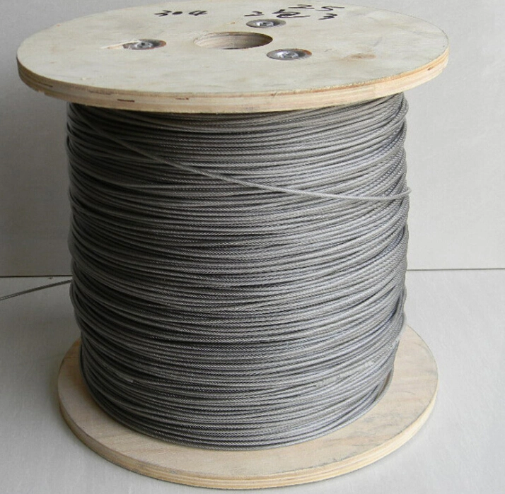 7X19 6X19+FC 304/316/316L Stainless Steel Wire Rope Metal Wire