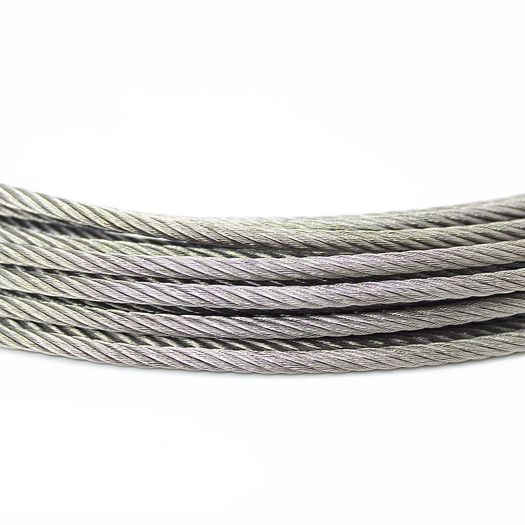 304 Stainless Steel Wire Rope 7X7 with Different Diameters