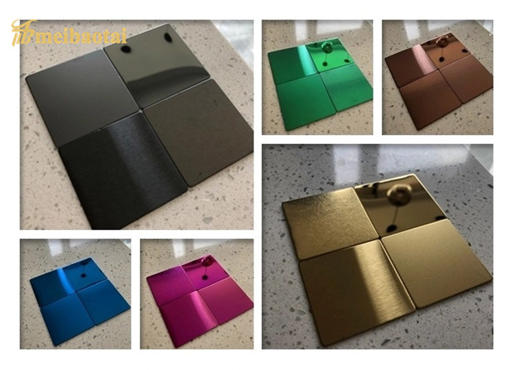 Color 8K Mirror Polished Stainless Sheel Sheet 304 Stainless Steel Sheet