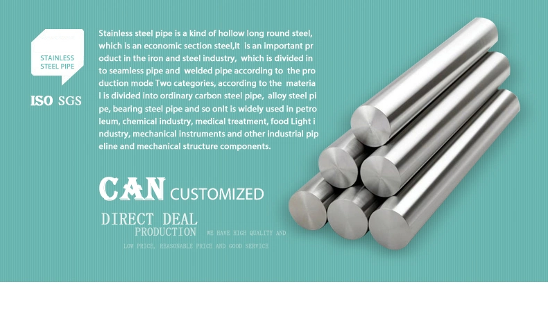 ASTM SUS 304 316 Customize Stainless Steel Round Bar