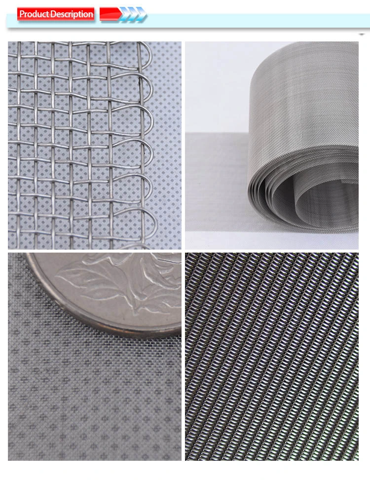 306L Ultra Fine Stainless Steel Filter Screen Woven Wire Mesh