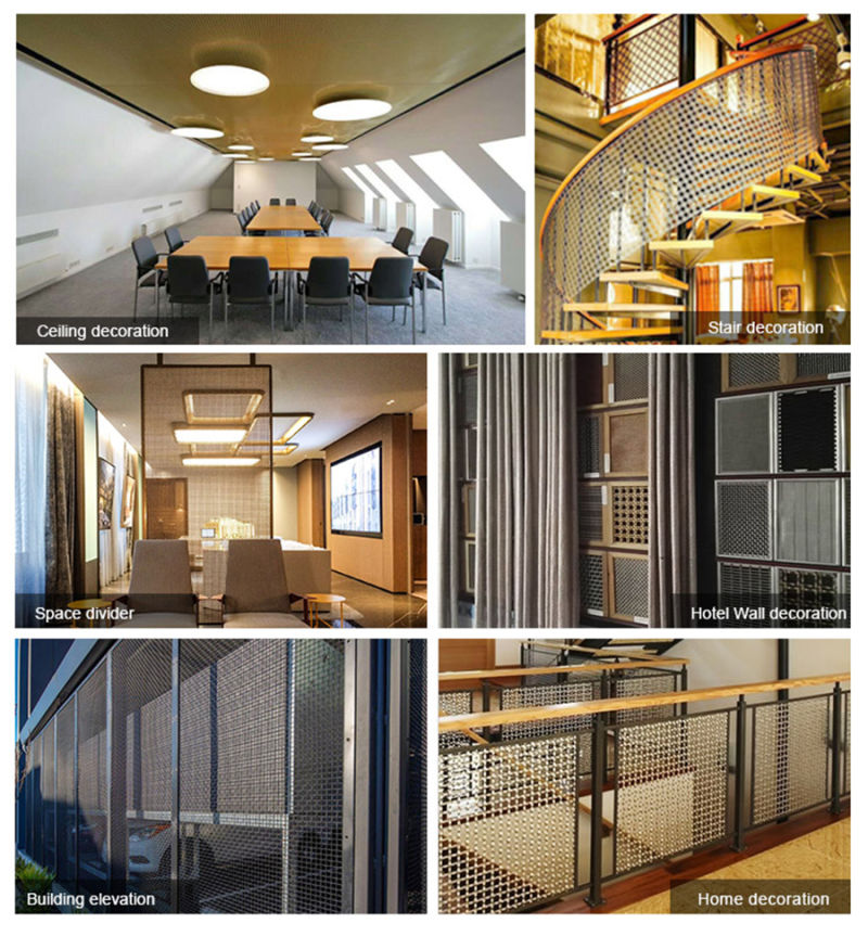 Decorative Architectural Stainless Steel Woven Steel Mesh for Ceiling&Furniture