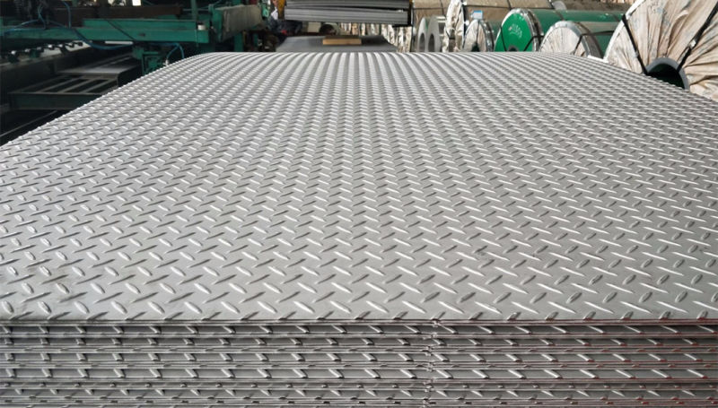 201 304L Anti-Slip Stainless Checker Steel Plate Chequered Plate