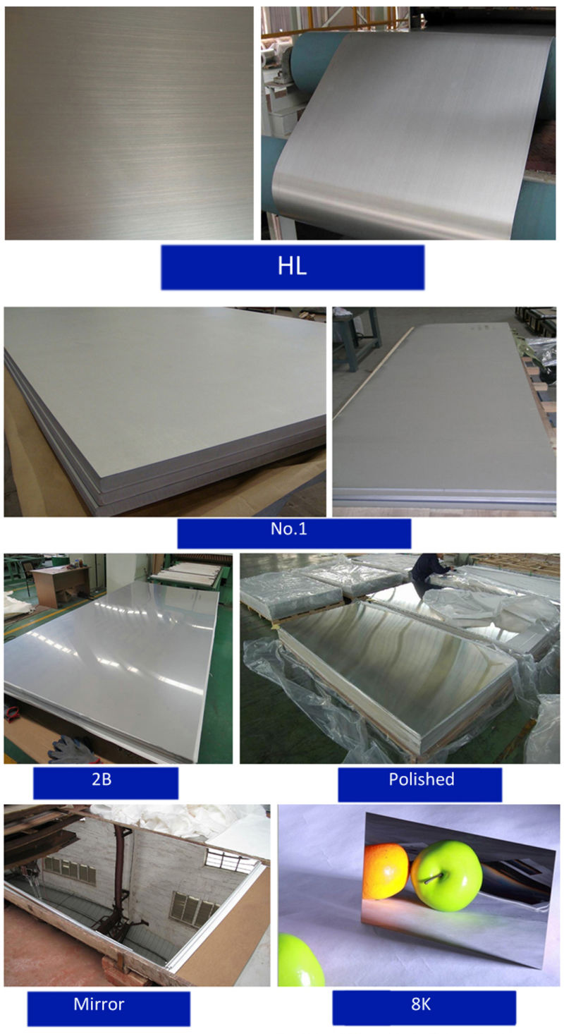 2b Surface 201 304 430 316 316L 310S 904L Plate / Sheet for Stainless Steel