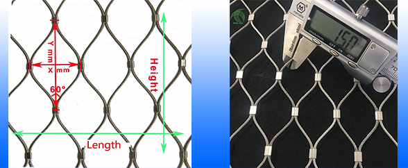 Stainless Steel Anti Theft Rope Mesh Bag for Light Cover