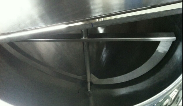 Sanitary Stainless Steel Steam Water Jacketed Cooking Kettle with Scraper
