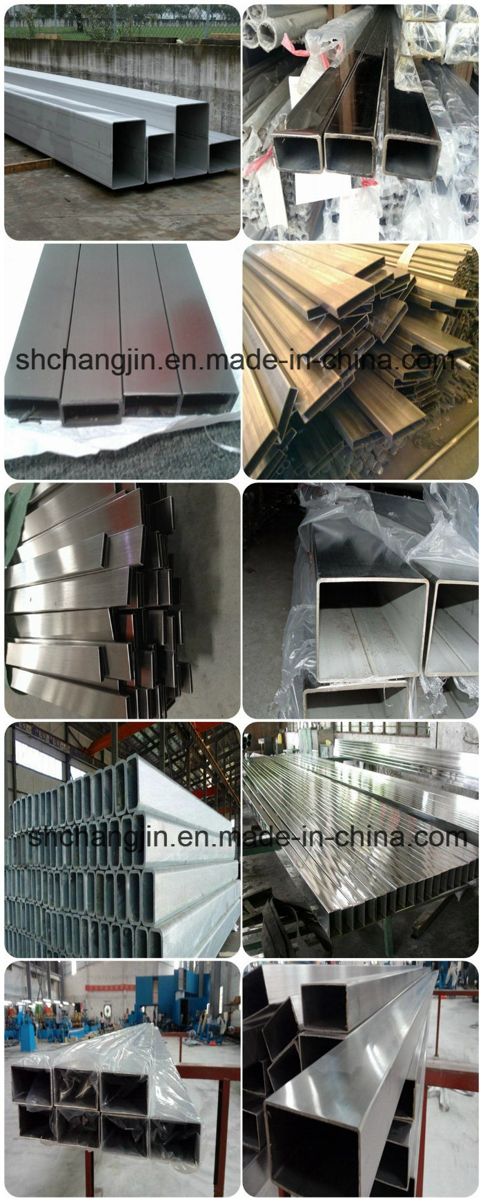 Ss Rectangular Square ERW Steel Pipe Stainless Steel Tube