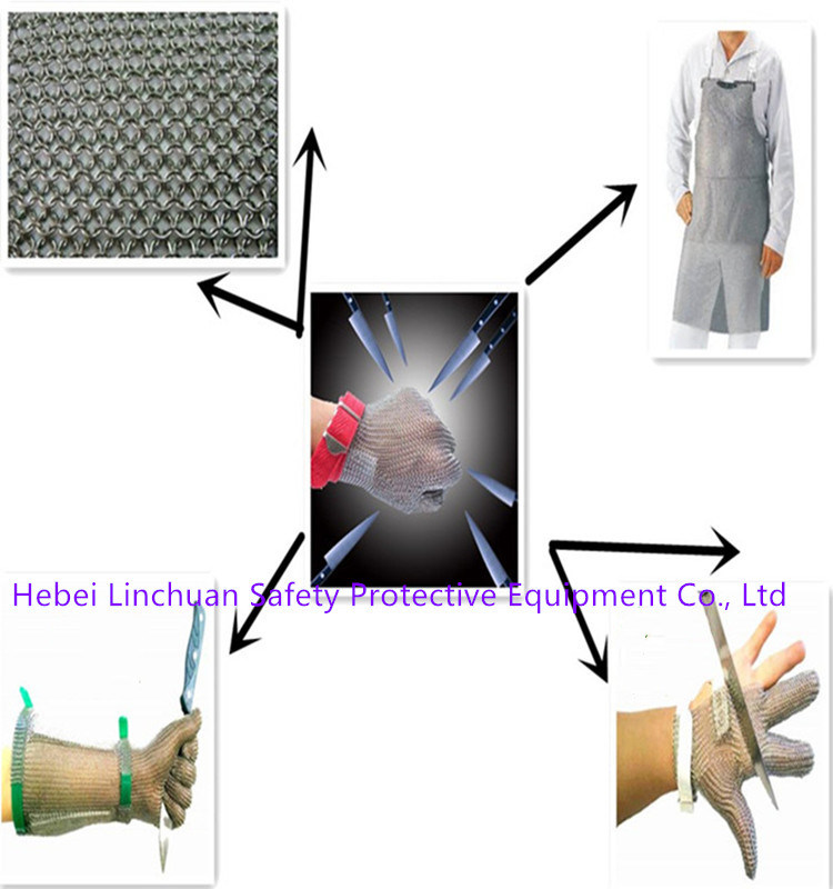 Stainless Steel Mesh Gloves/5 Fingers Metal Mesh Glove