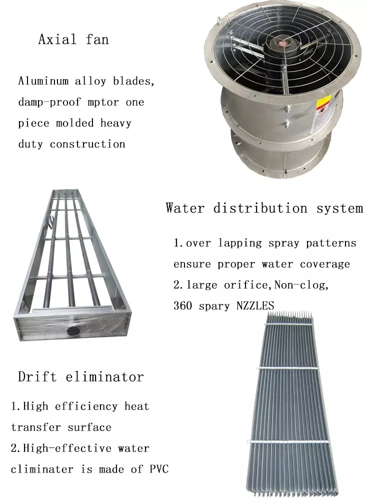 China Nh3 R717 Ammonia Evaporative Condenser with Stainless Steel Coil