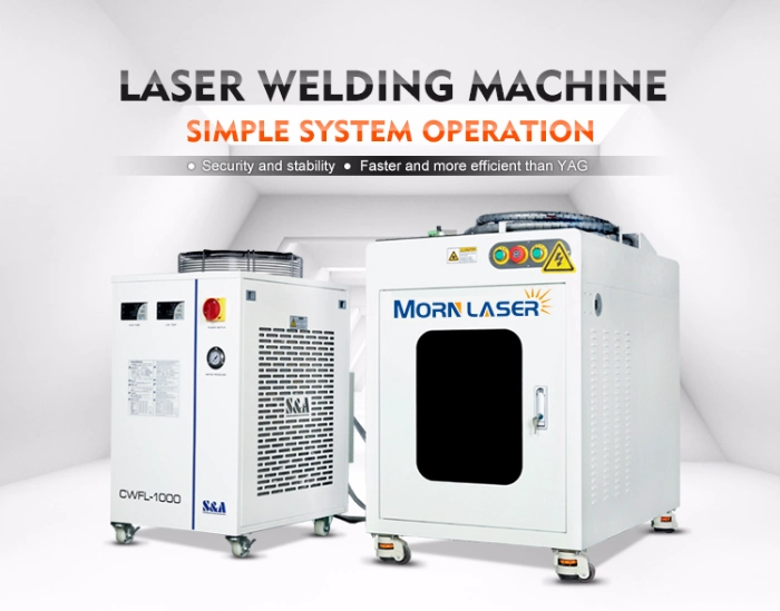Morn Fiber Laser Welding Machine 500W 1000W 2000W Stainless Steel Metal Plate Welder for Advertising Industries