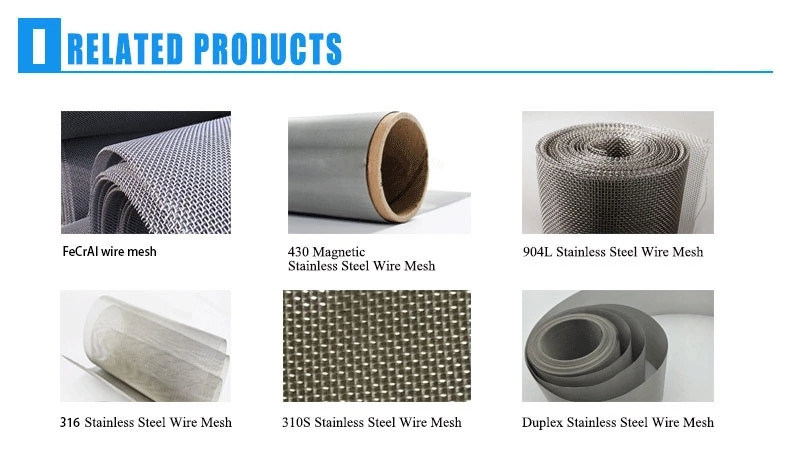 100mesh to 200mesh Weaven/Welded Plain Stainless Steel Wire Mesh