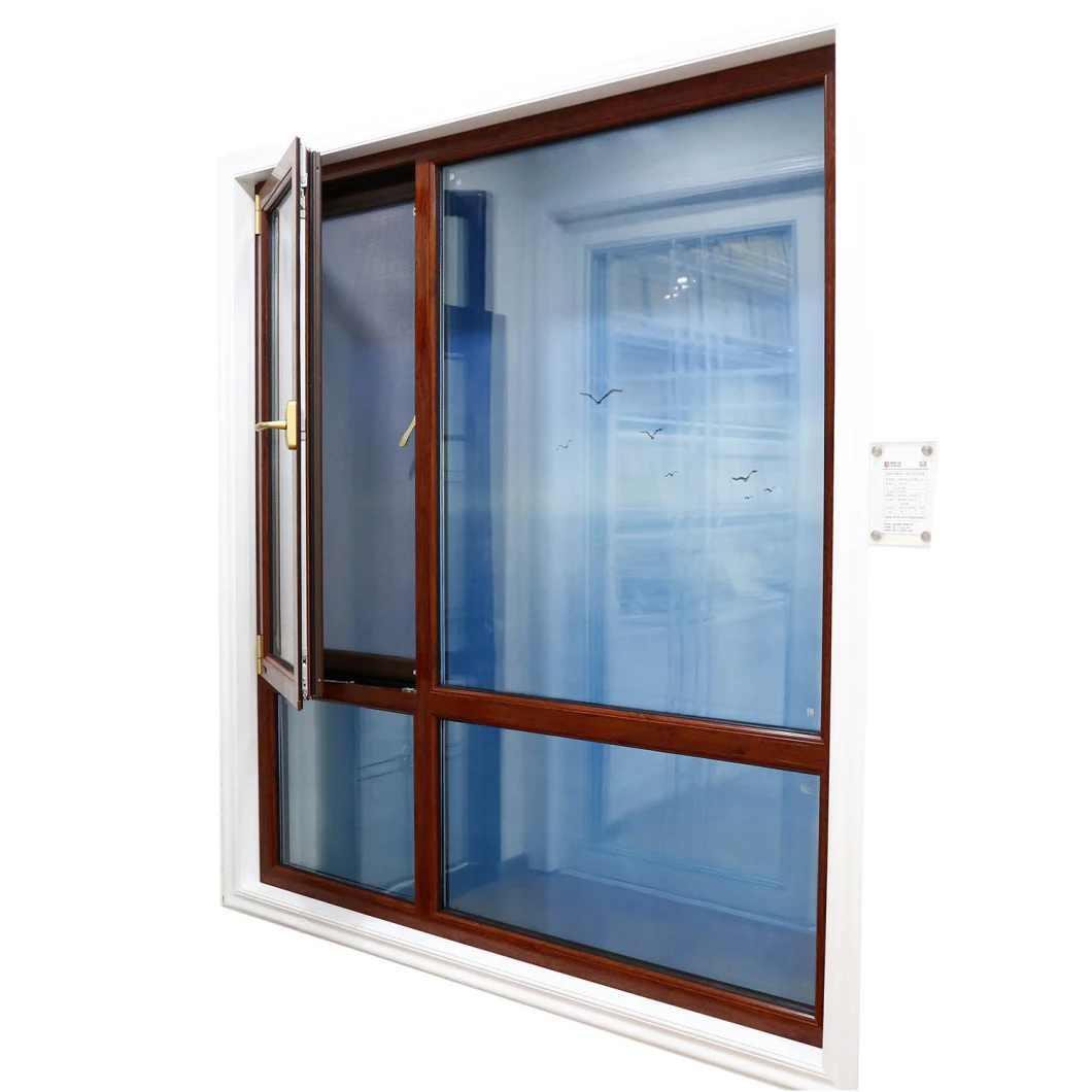 90mm Thermal Break Aluminum Window with Stainless Steel Mesh