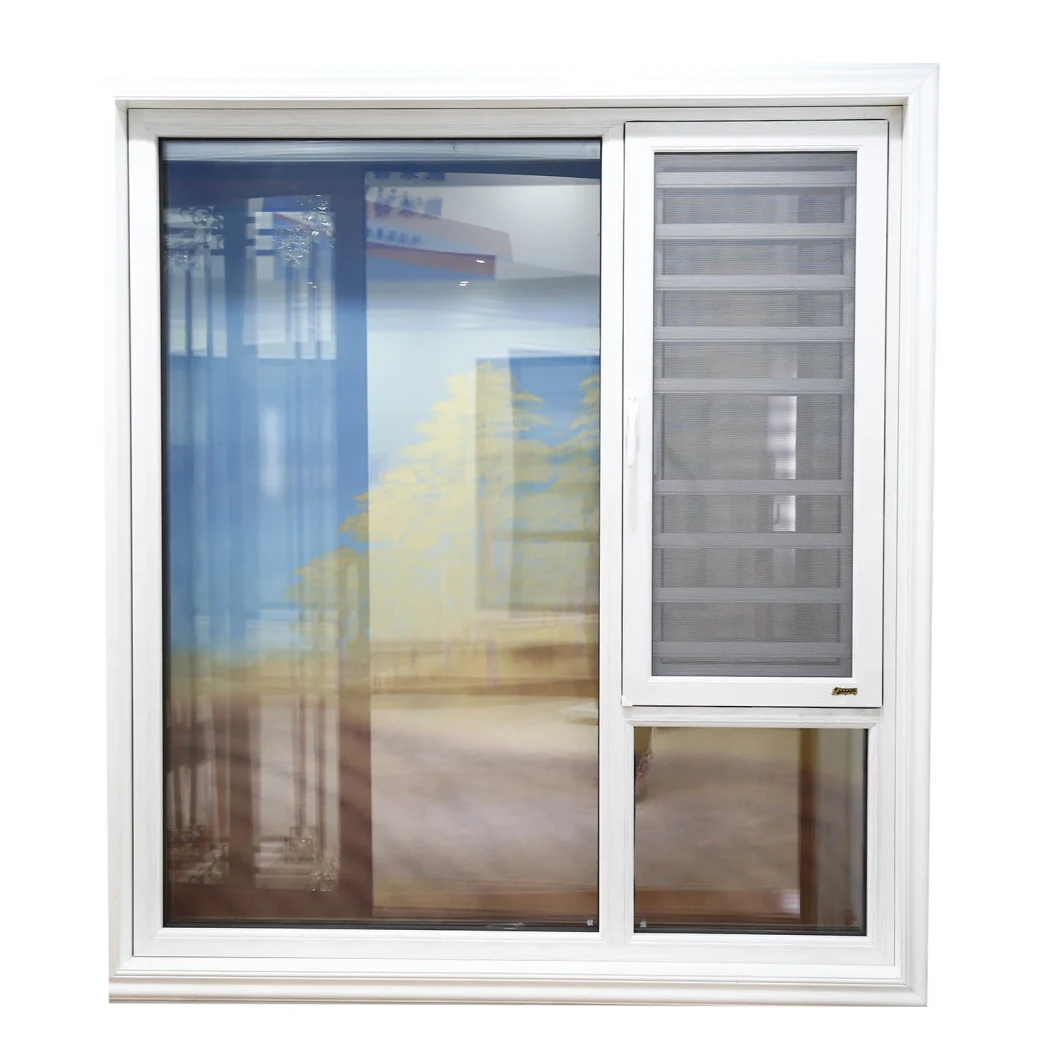 Burglar Proof Aluminum Casement Window with Stainless Steel Mesh