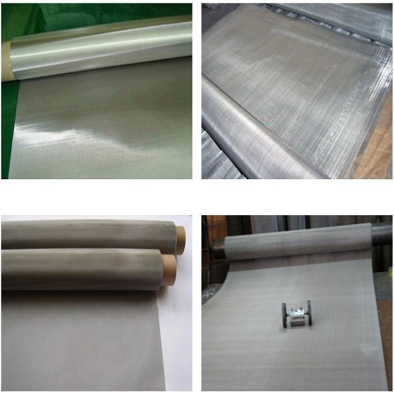 304 Ultra Fine Stainless Steel Wire Mesh Screen Printing Mesh