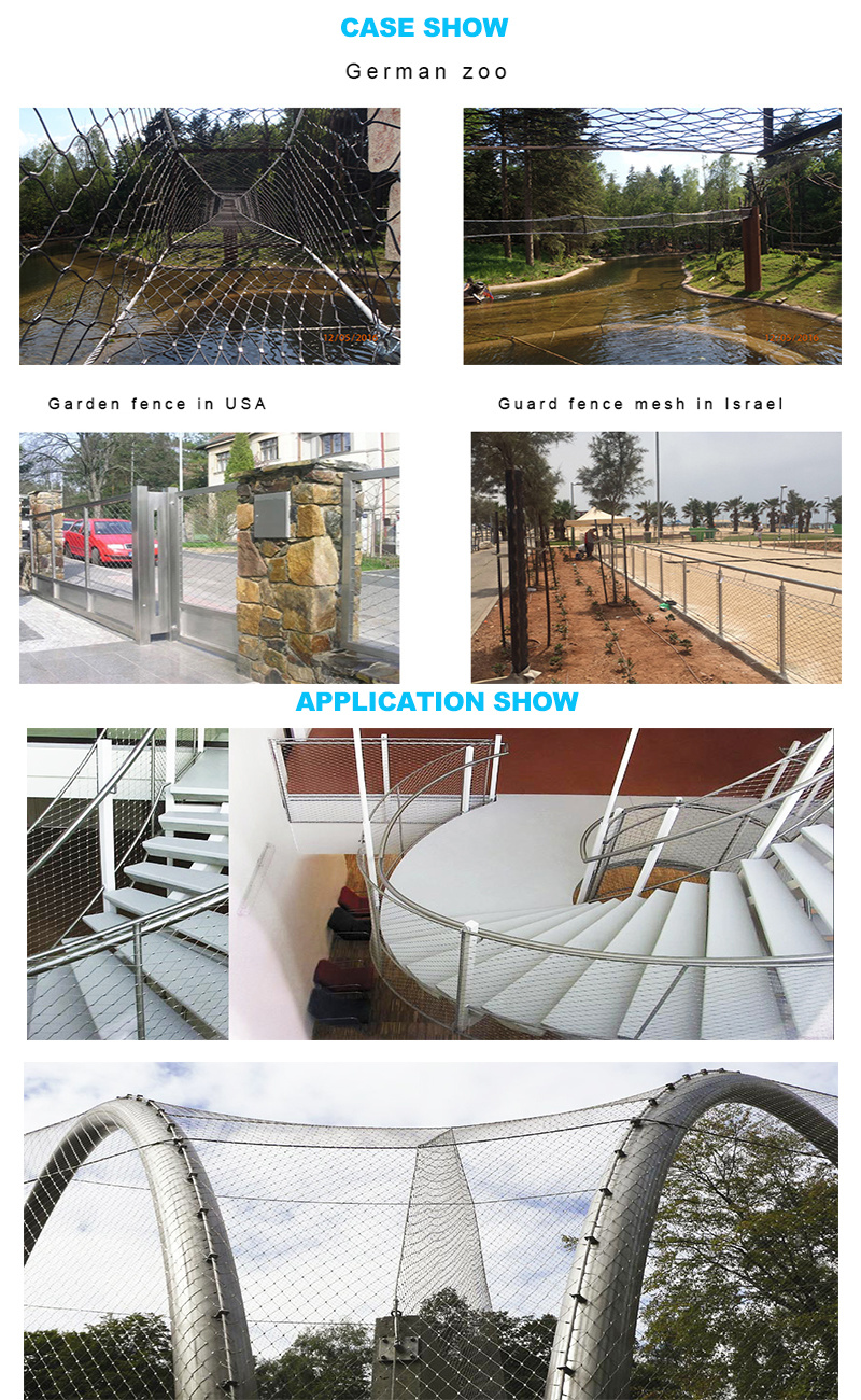 Stainless Steel 304/316 Bridge Security Protecting Wire Mesh Fence