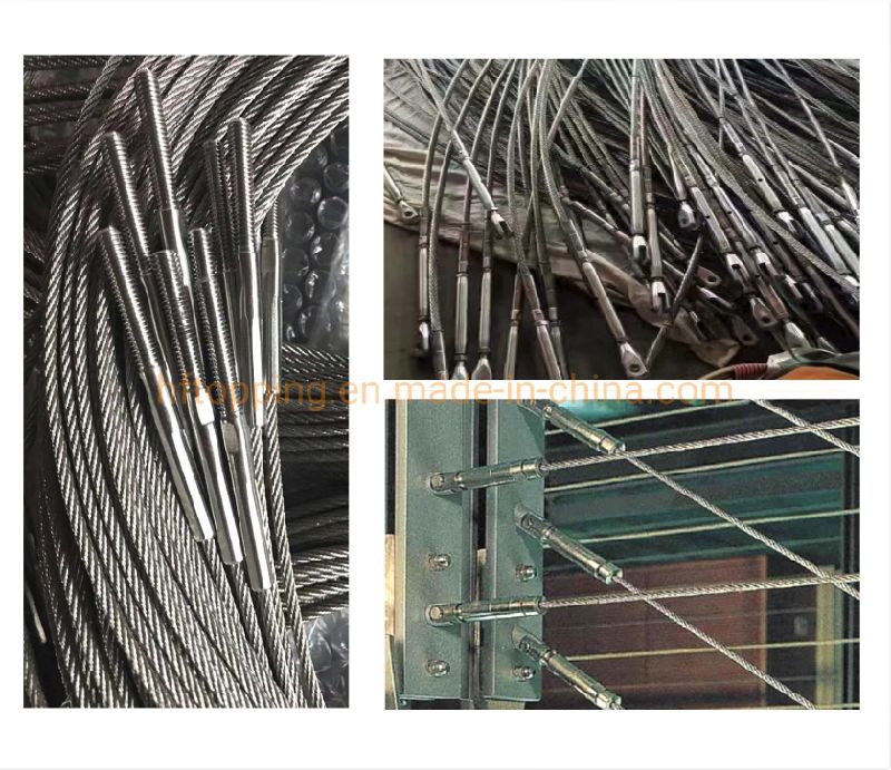 Stainless Steel Wire Cable Railing / Balustrade / Handrail with Stainless Post