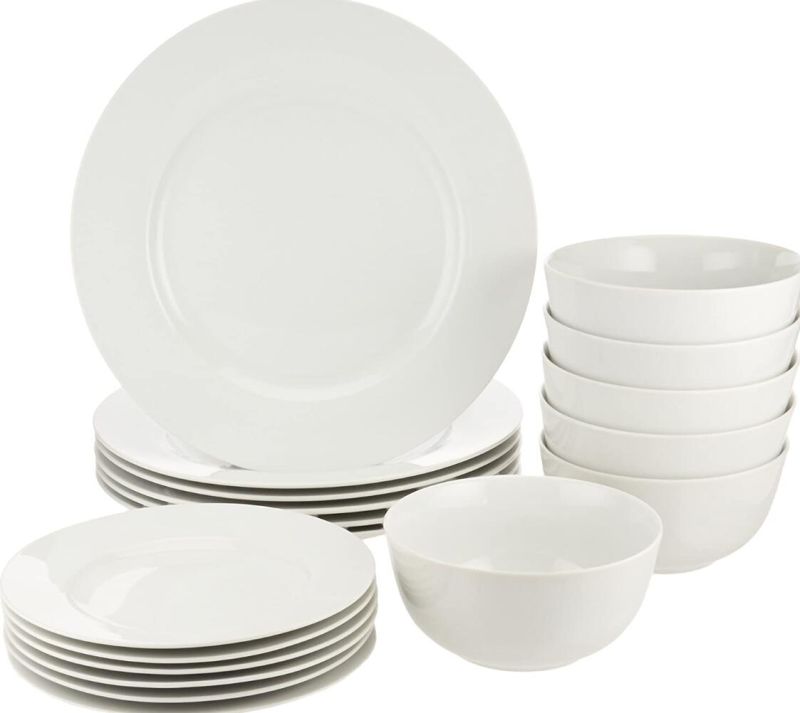 Shenone Cheap Round Plates Blank Round Melamine Plate White Dinner Plate Flat Plate for Hotel