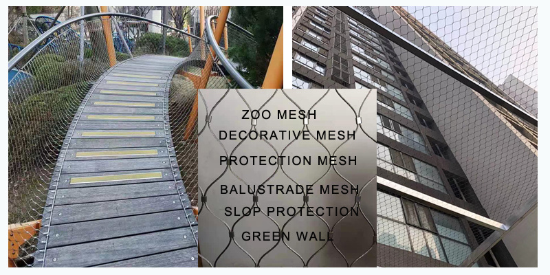Stainless Steel Wire Rope Mesh/Stainless Steel Security Fence