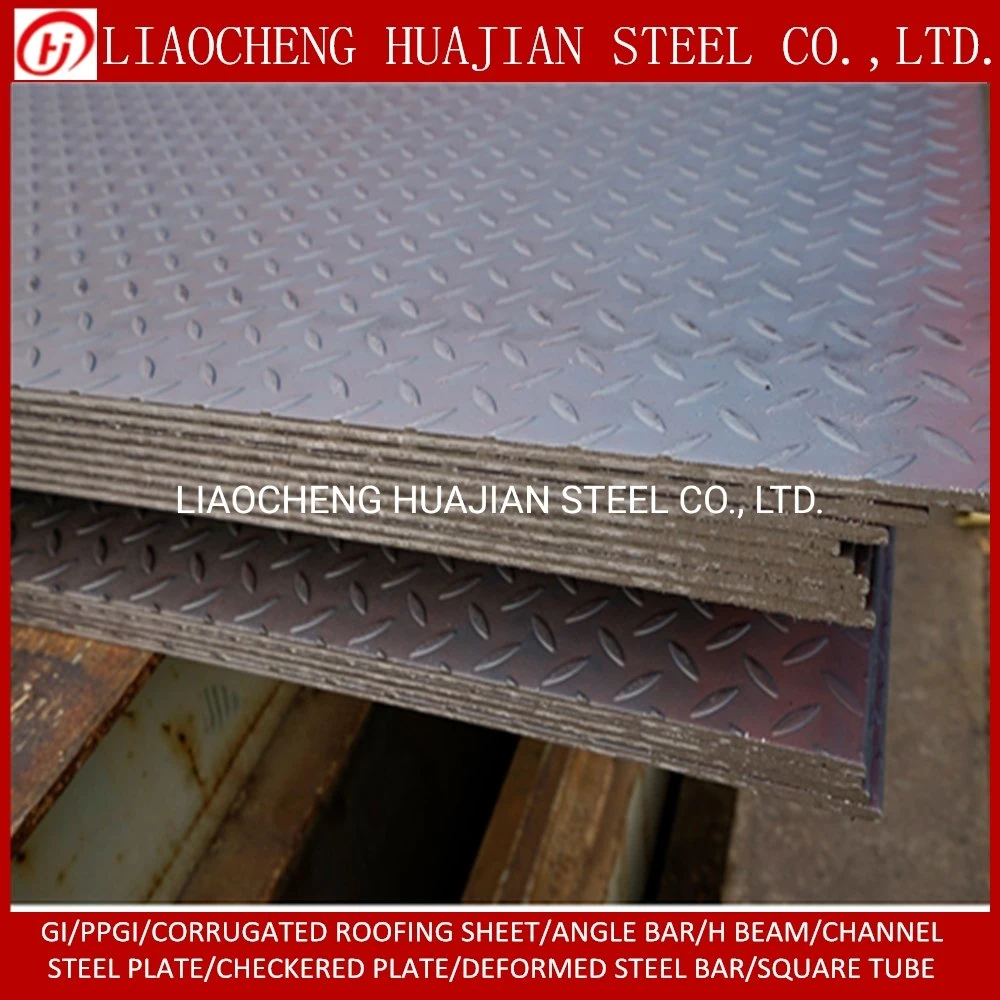 A36 Mild Checkered Steel Sheet Chequered Steel Pattern Plate for Platform Usage
