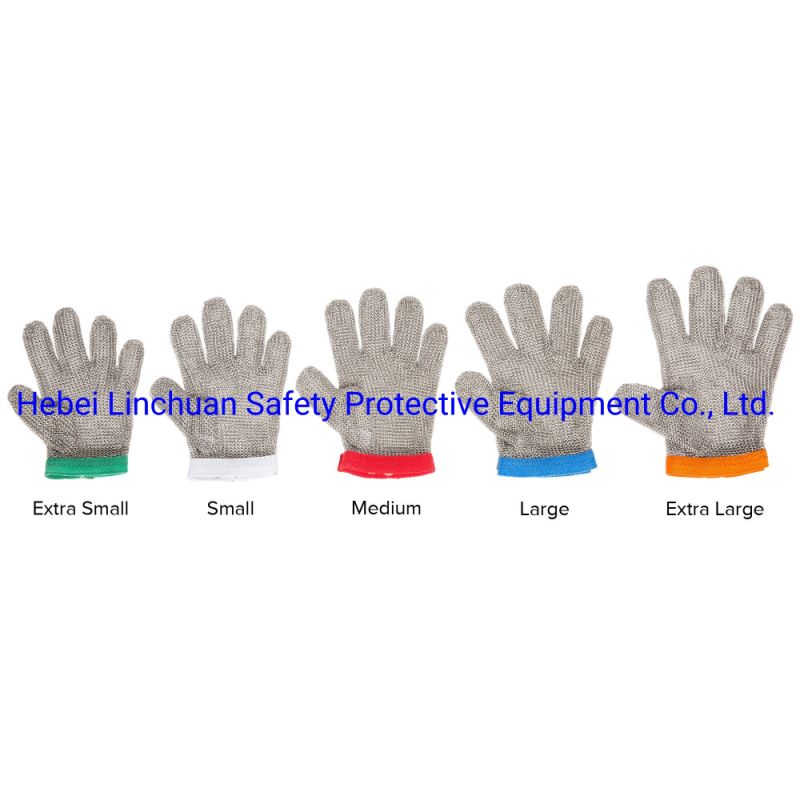 Stainless Steel Mesh Gloves/5 Fingers Metal Mesh Glove