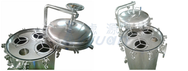 Economical Industrial Liquid Water Stainless Steel Multi Bag Filter Housing